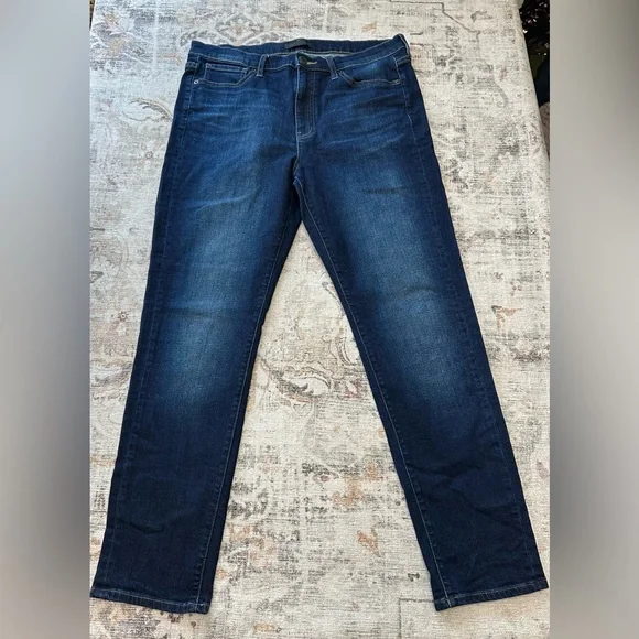Uniqlo Dark Skinny Straight High Jeans - Picture 1 of 8